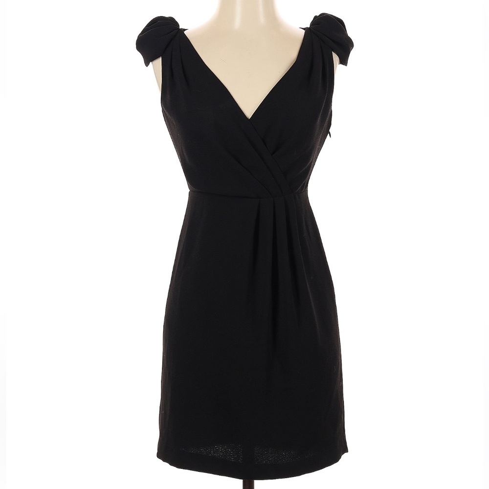 LOFT epaulets little black sheath dress 8